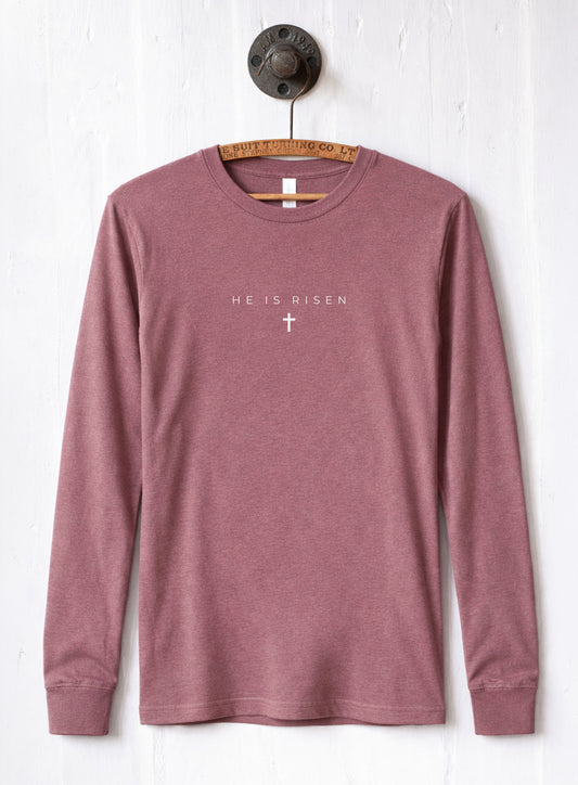 He Is Risen Long Sleeve Tee