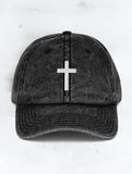 Small Cross Vintage Cap