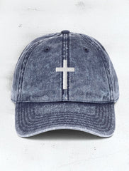 Small Cross Vintage Cap