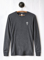 Small Cross Long Sleeve Tee