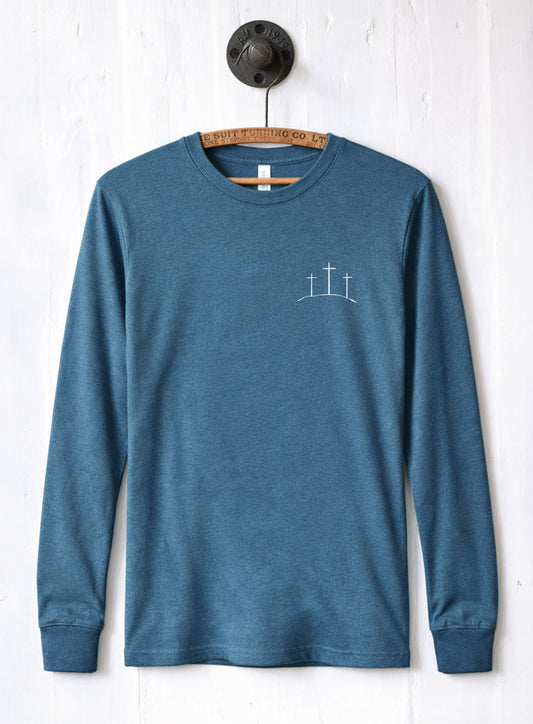 Three Crosses Easter Long Sleeve Tee