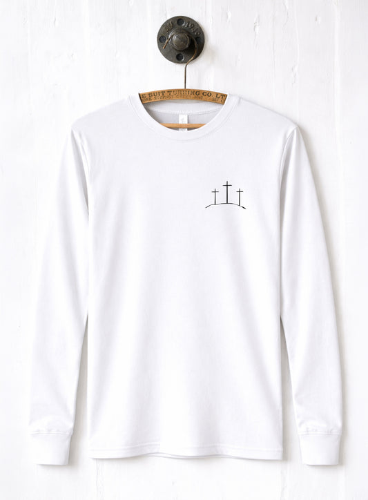Three Crosses Easter Long Sleeve Tee
