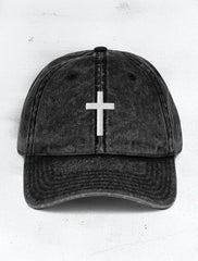 Small Cross Vintage Cap