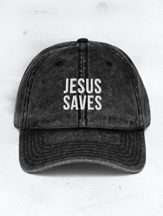 Jesus Saves Vintage Cap