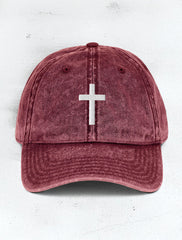 Small Cross Vintage Cap